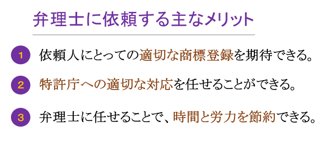 弁理士に依頼する主なメリット